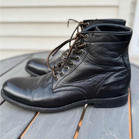Frye Tyler Black Leather Men\'s Boots main image 9